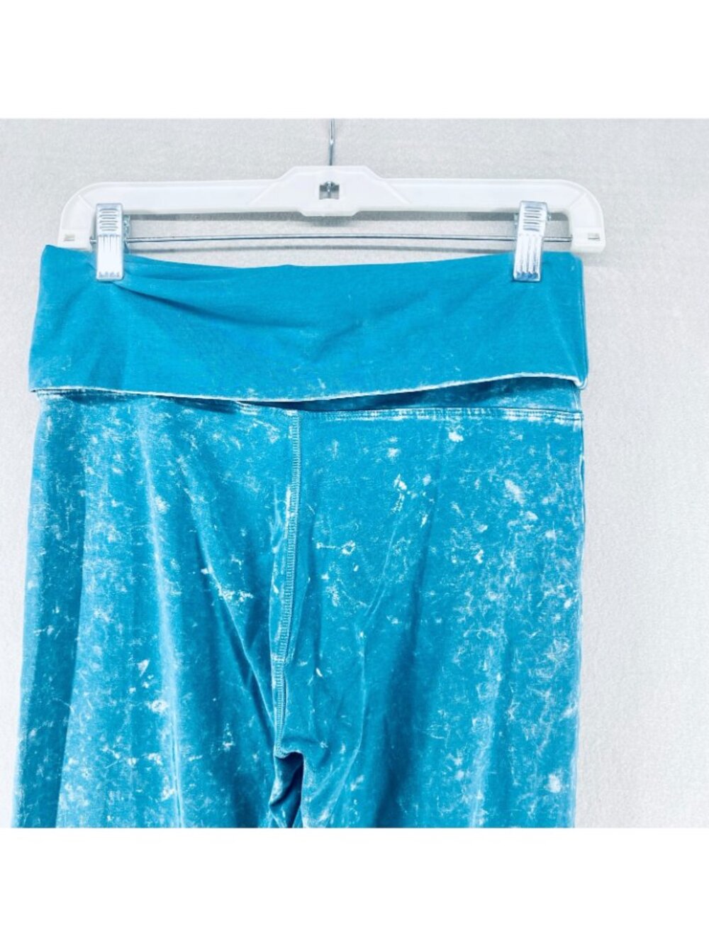 PINK Victoria Secret Sweatpants Womens M Blue Cotton Blend Tie Dye Ultra Flare - Picture 8 of 11